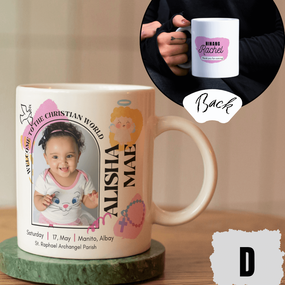 Baptismal Souvenir and Giveaway Personalized Christening Souvenir 11oz Mug