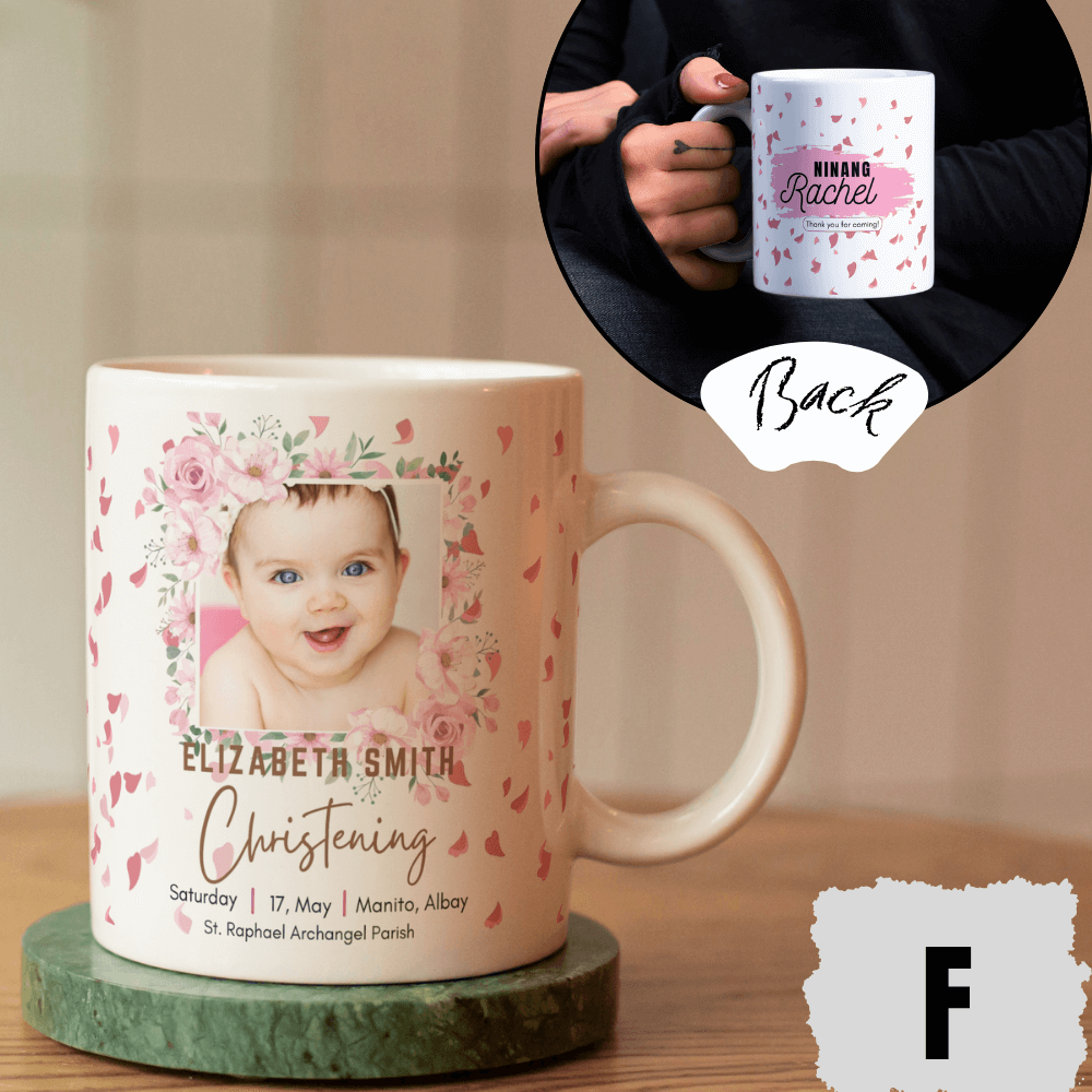 Baptismal Souvenir and Giveaway Personalized Christening Souvenir 11oz Mug