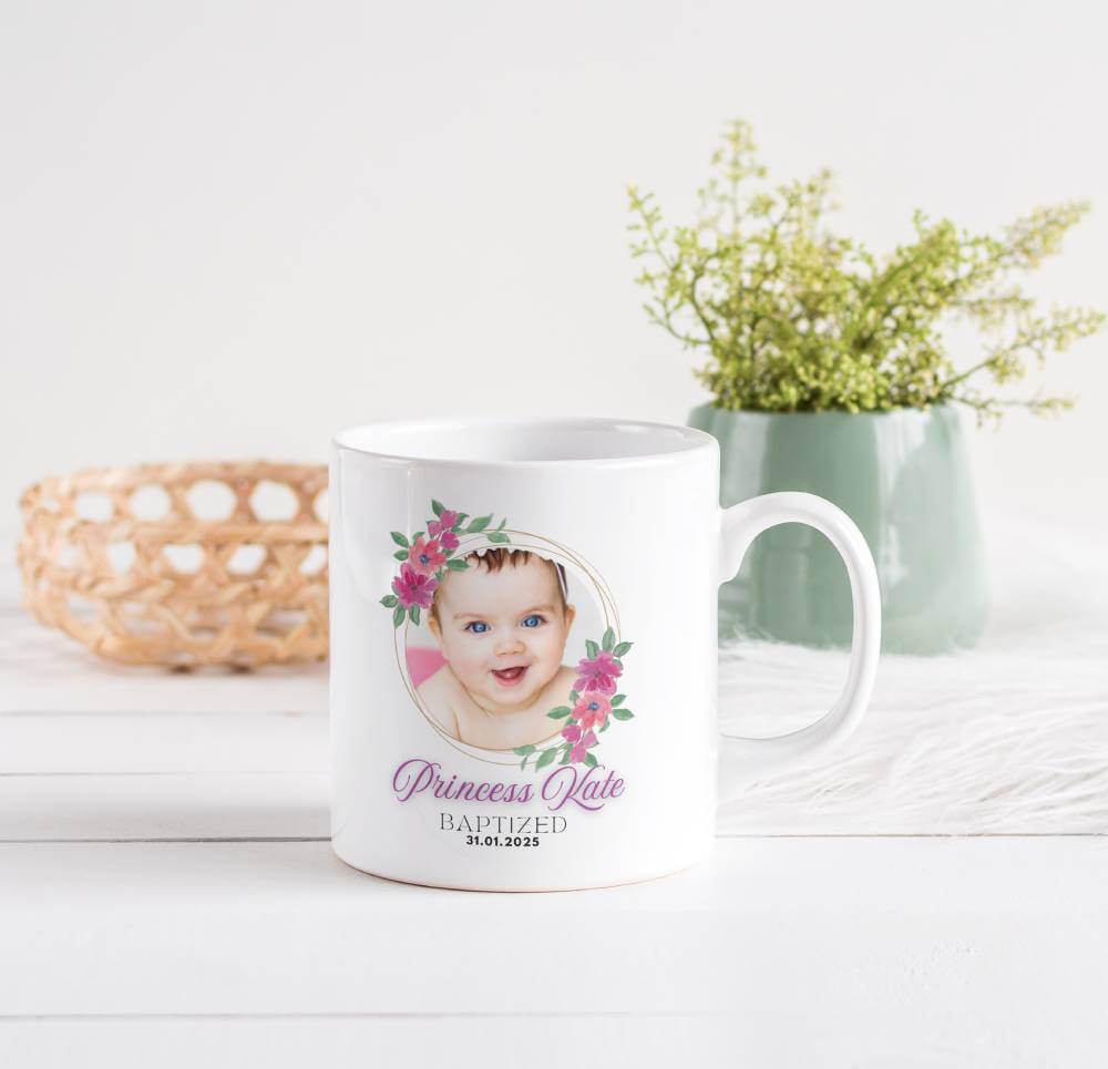 Baptismal Souvenir and Giveaway Personalized Christening Souvenir 11oz Mug