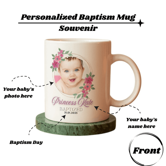 Baptismal Souvenir and Giveaway Personalized Christening Souvenir 11oz Mug