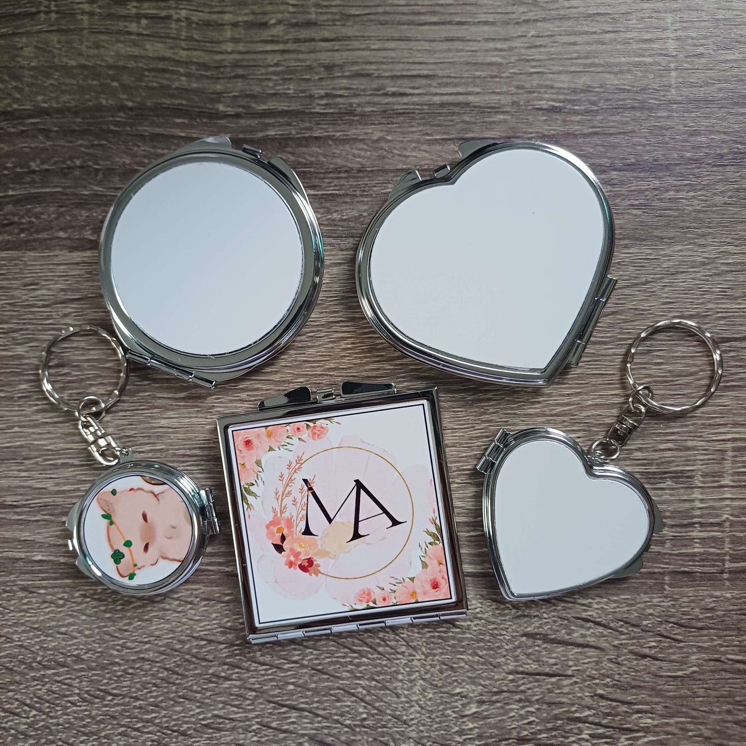 Personalized Customized Pocket Mirror Perfect for Giveaway Personalized Gift