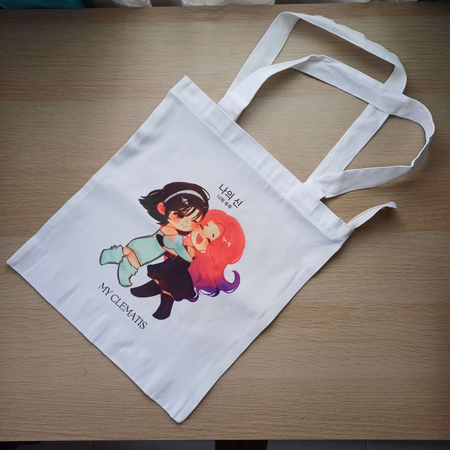 Kyi Su Collab [ Alien Stage ] / MiziSua Fanmade Art Canvas Tote Bag with Zipper