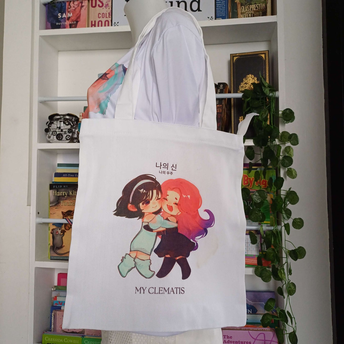 Kyi Su Collab [ Alien Stage ] / MiziSua Fanmade Art Canvas Tote Bag with Zipper