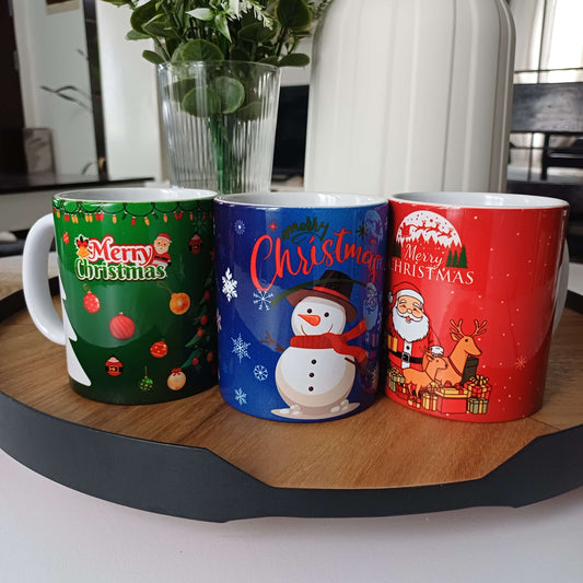 2Pack Christmas Mugs Collection 11oz Ceramic Mug Christmas Gift