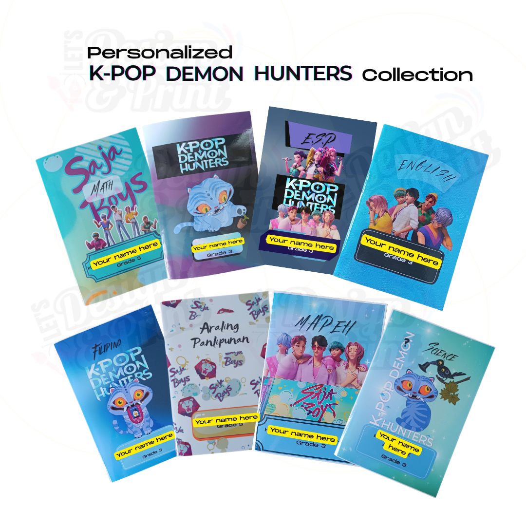 Kpop Demon Hunters Design A5 Notebooks | 8 Pieces