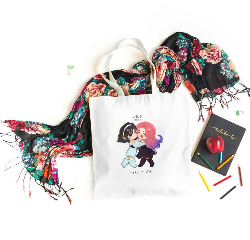Kyi Su Collab [ Alien Stage ] / MiziSua Fanmade Art Canvass Tote Bag with Zipper