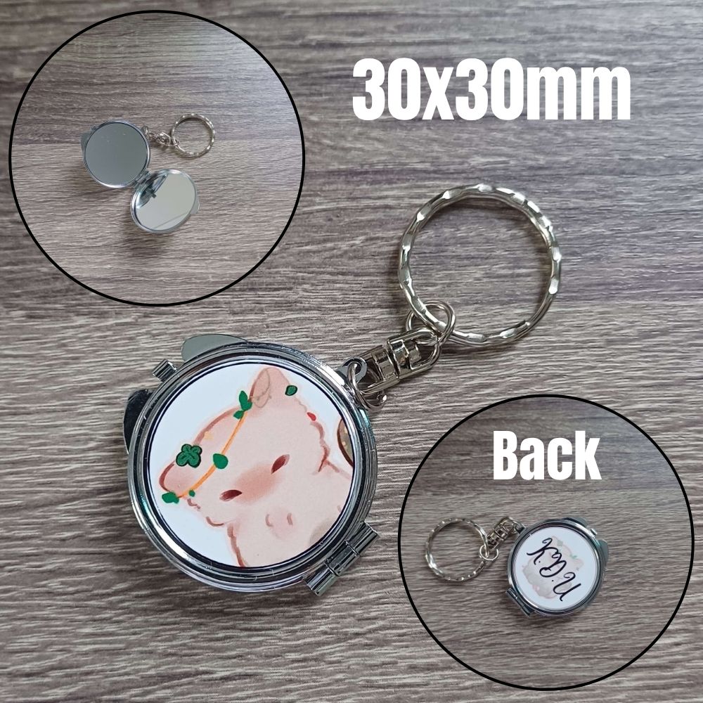 Personalized Customized Pocket Mirror Perfect for Giveaway Personalized Gift