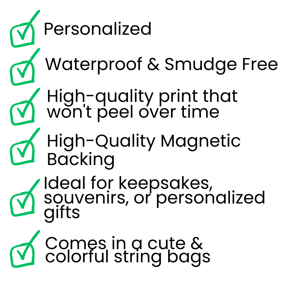 Customized Ref Magnet Photo 5.10cm (5 Pieces Minimum Order)