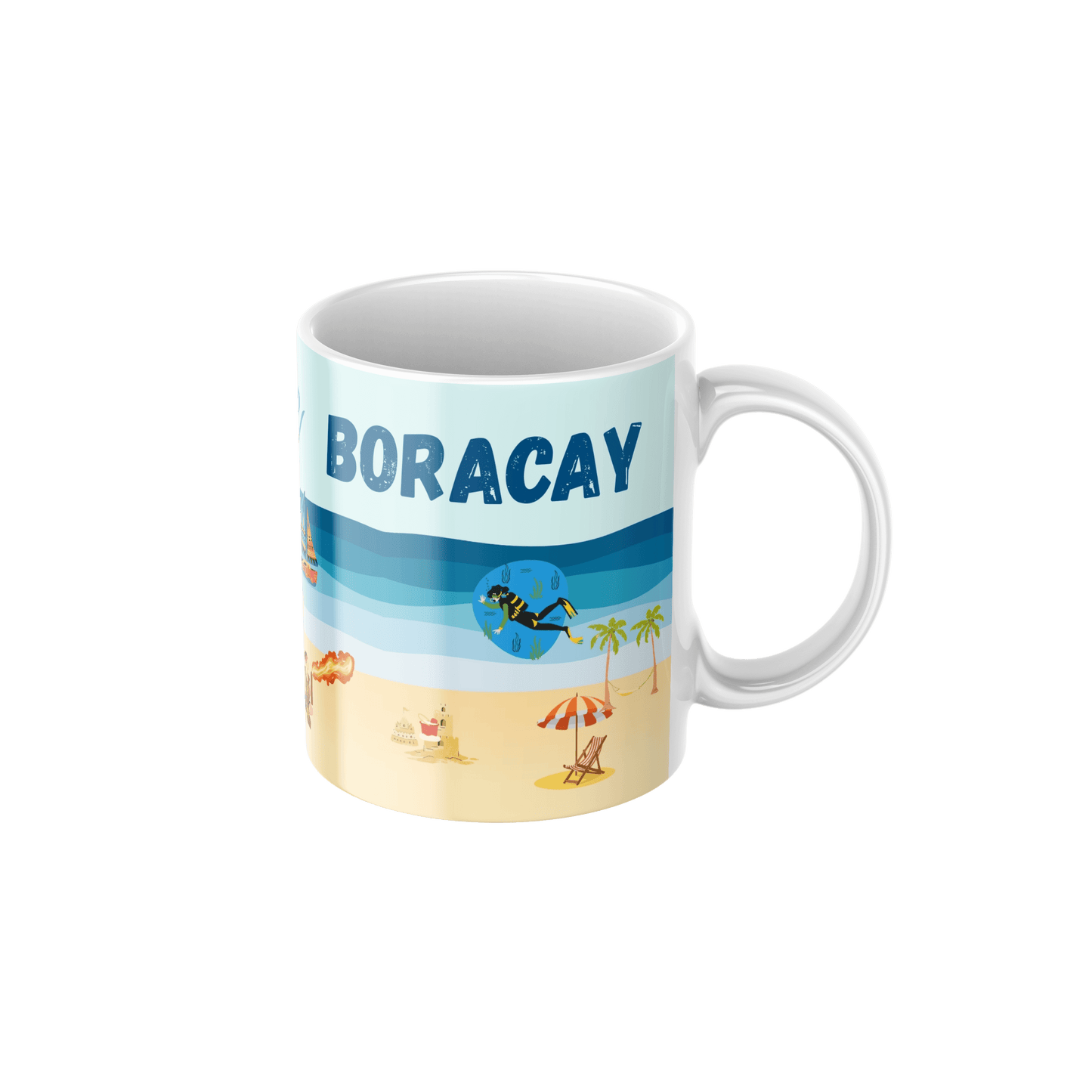 Boracay Philippines Travel Souvenir Mugs 11oz Ceramic Mug